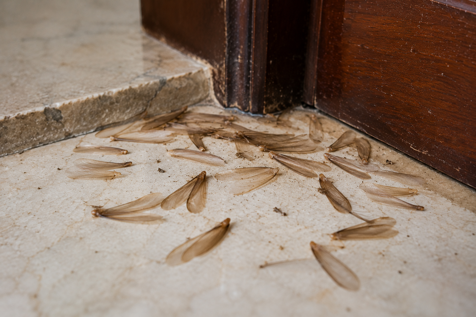 Translucent Wings by the Doorframe