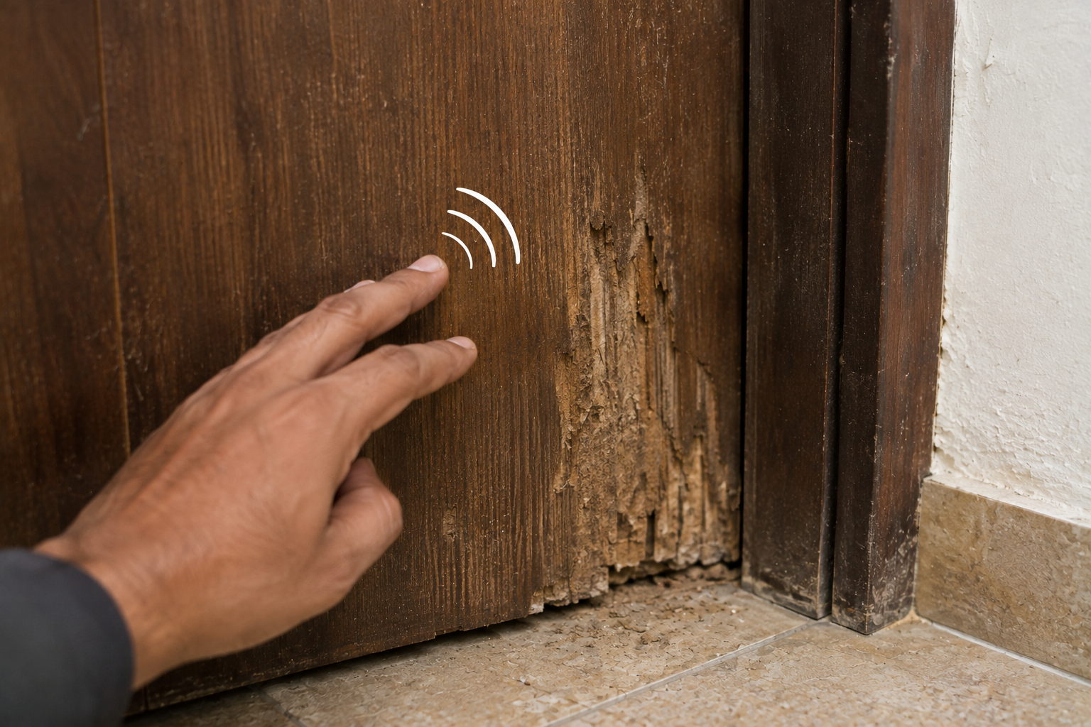 Wood sounds hollow