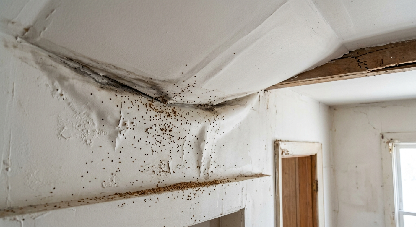 Drooping ceilings or small drywall holes