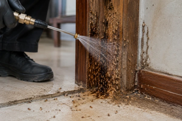 Termite Inspection at the Doorframe